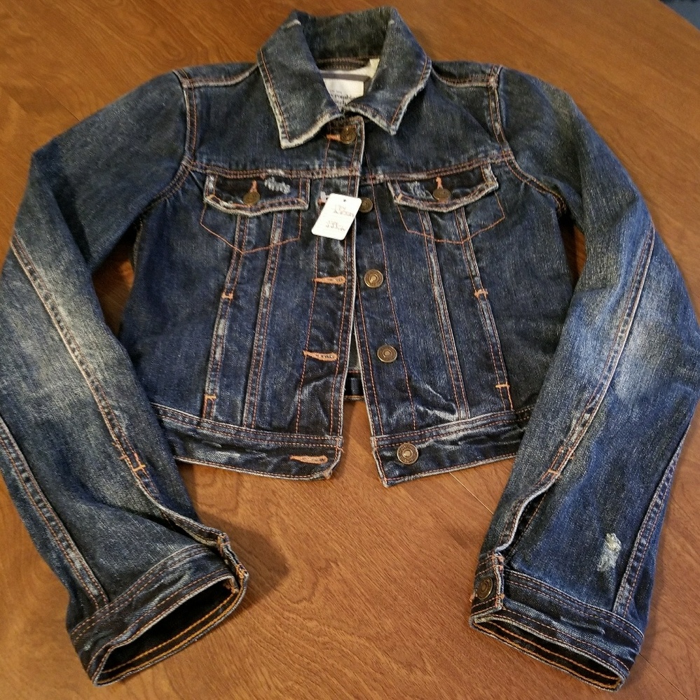Abercrombie & Fitch blue jean jacket.